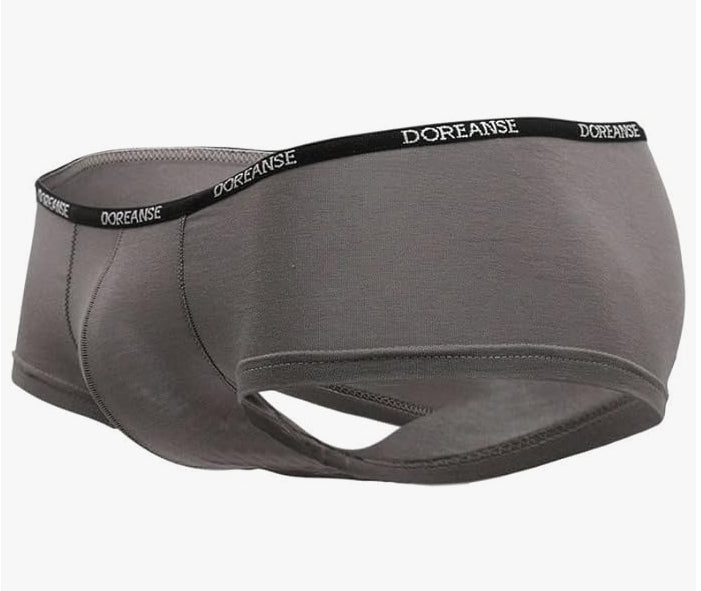 Boxer DOREANSE Hipster Mini Trunk Micro-Modal Grey 1781 7 - SexyMenUnderwear.com