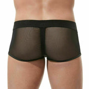 Boxer Gregg Homme Avant-Garde Back Mesh Trunk Fishnet Black 160405 92 - SexyMenUnderwear.com