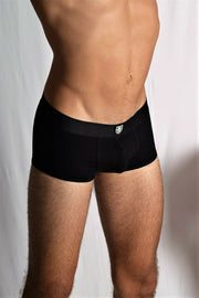 Boxer TOF PARIS Cotton ALPHA Bi-Stretch Jersey Black 37 - SexyMenUnderwear.com