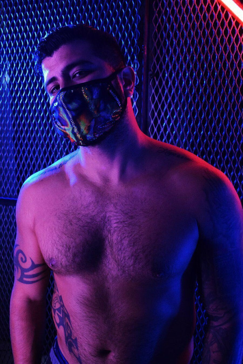 BREEDWELL Fashion Top Quality Face-Masks Stretch Velvet Hypnotic Print 9 - SexyMenUnderwear.com