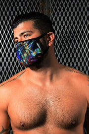 BREEDWELL Fashion Top Quality Face-Masks Stretch Velvet Hypnotic Print 9 - SexyMenUnderwear.com