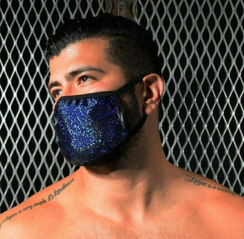BREEDWELL Fashion Top Quality Face-Masks Stretch Velvet Night Sky Blue 9 - SexyMenUnderwear.com