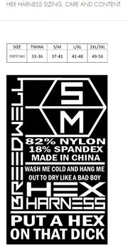 BREEDWELL HEX Harness With Premium Pvc Back Strap Removable Front Red 37 - SexyMenUnderwear.com