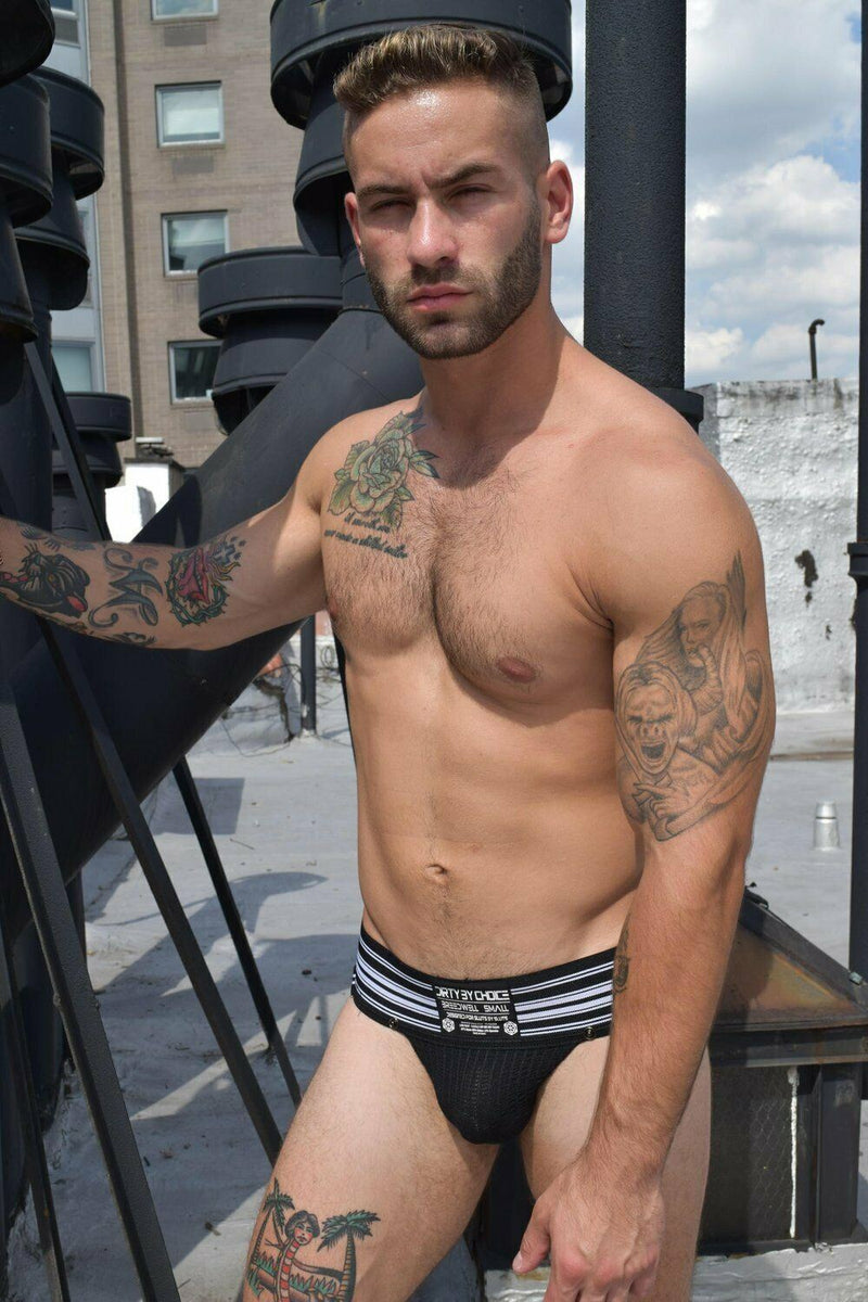 BREEDWELL Jock CUMDUMP Old-School Woven Jockstrap Classic Black 6 - SexyMenUnderwear.com