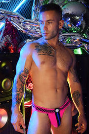 BREEDWELL Jockstrap MAGNUM Collection Fashion Jock Soft Nylon Neon Pink 9 - SexyMenUnderwear.com