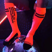 BREEDWELL Newschool Classic Sock Neon Orange Socks 13 - SexyMenUnderwear.com