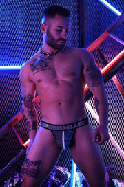 BREEDWELL Sexy Jock Manhole Collection Laser Cut Pouch Jockstrap White 18 - SexyMenUnderwear.com