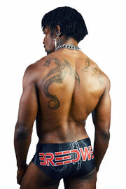 BREEDWELL Swimwear CHAINS Swim-Brief Black-Based Swimsuit Brazilian cut 10 - SexyMenUnderwear.com