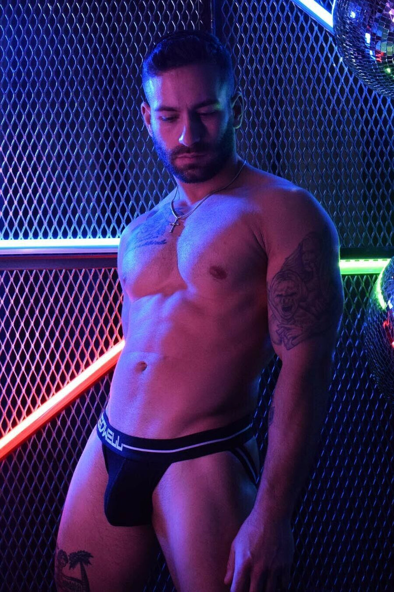 BREEDWELL Trade Jock Simple and Stylish Jockstrap Black 28 - SexyMenUnderwear.com