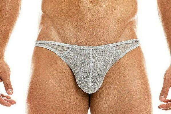 Brief Modus Vivendi Underwear Low Cut Brief Armor Metallic Silver 01013 63 - SexyMenUnderwear.com