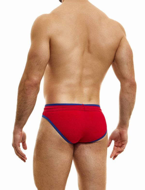Briefs Modus Vivendi Retro Low-Cut Brief Internal Drawstring Red 14317 - SexyMenUnderwear.com