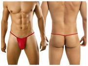 CANDYMAN G-String Super Soft & Sexy Thong Contoured Pouch Lift Red 9586 6 - SexyMenUnderwear.com