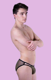 Clever Brief Boias Low Rise Slips Green 5443 5 - SexyMenUnderwear.com