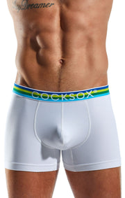 COCKSOX Boxer Trunk Contour Pouch Classic Polo White CX12 2 - SexyMenUnderwear.com