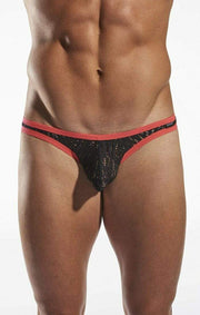 CockSox Brief Enhancer Pouch Shredded Briefs Slip Eclipse Red CX01SD 19 - SexyMenUnderwear.com