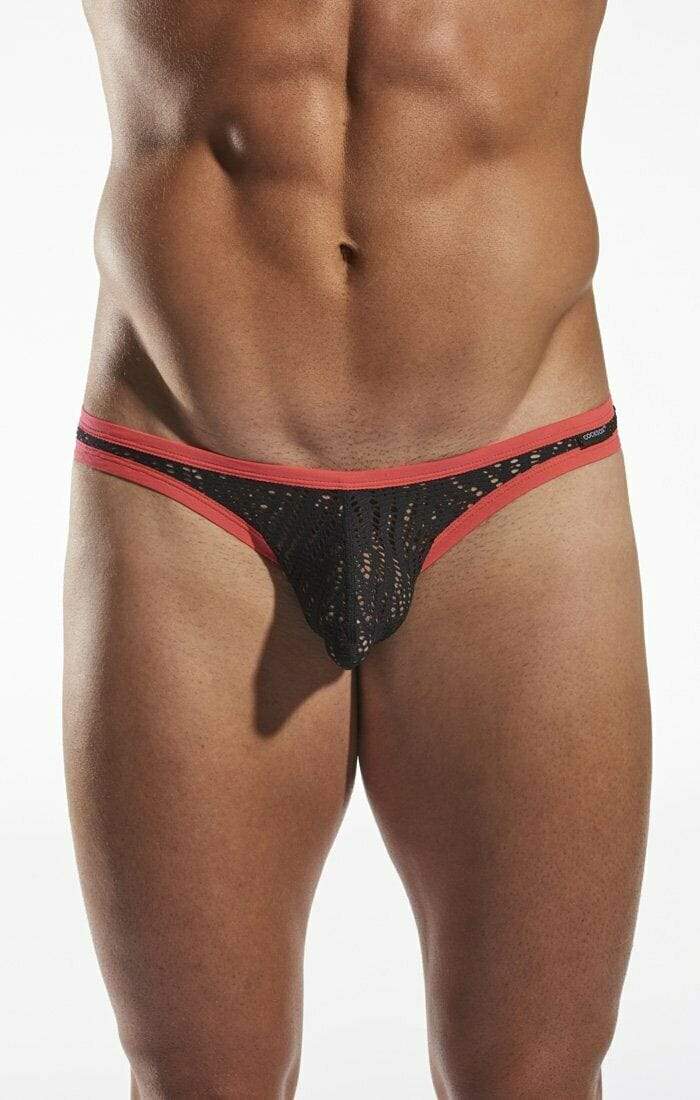 CockSox Brief Enhancer Pouch Shredded Briefs Slip Eclipse Red CX01SD 19 - SexyMenUnderwear.com