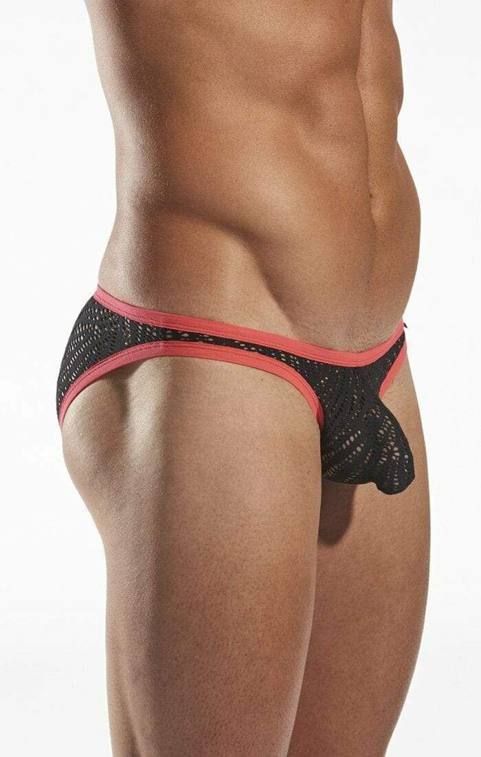 CockSox Brief Enhancer Pouch Shredded Briefs Slip Eclipse Red CX01SD 19 - SexyMenUnderwear.com