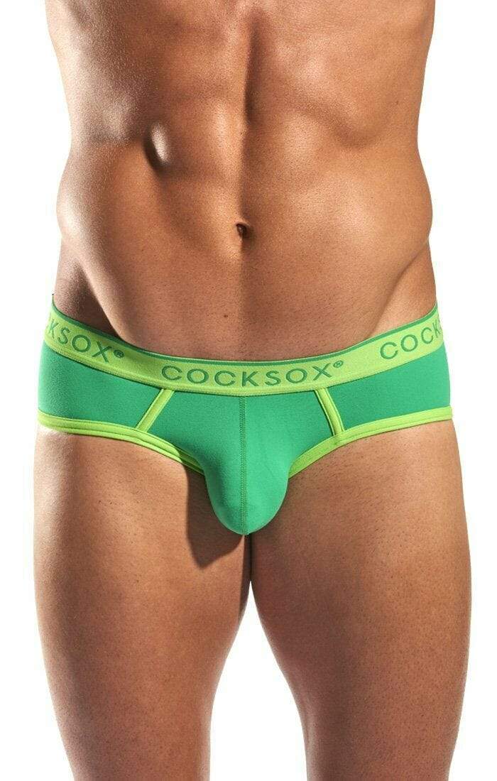 Cocksox CockSox Brief Sumac Enhancer Slip Briefs Pouch Supplex Green CX76N 10