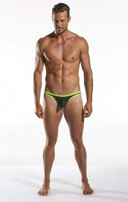 Cocksox CockSox Briefs Enhancer Pouch Shredded Brief Men Slip Atomic Green CX01SD 9