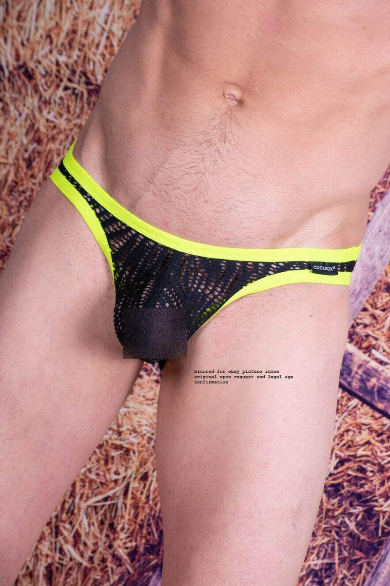 Cocksox CockSox Briefs Enhancer Pouch Shredded Brief Men Slip Atomic Green CX01SD 9