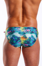 COCKSOX Drawstring Swim-Brief Supportive Pouch Swimwear Florida Keys CX04PR 21 - SexyMenUnderwear.com