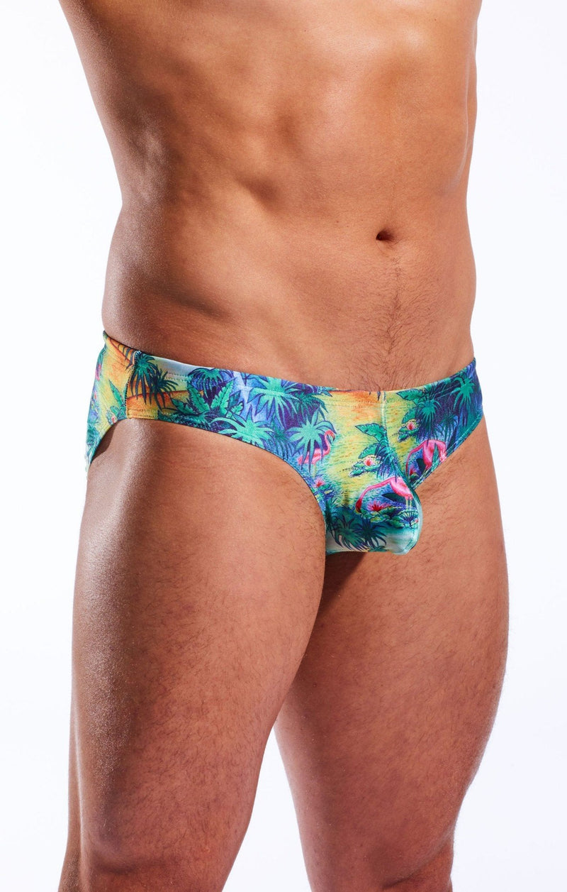 COCKSOX Drawstring Swim-Brief Supportive Pouch Swimwear Florida Keys CX04PR 21 - SexyMenUnderwear.com