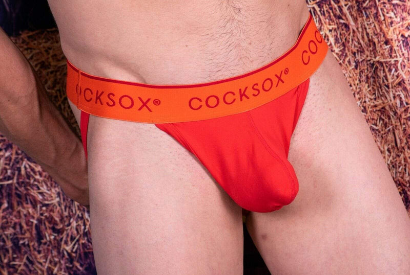 CockSox Jock Enhancer Pouch Sport Comfy Jockstrap Summac Red CX21N 7 - SexyMenUnderwear.com