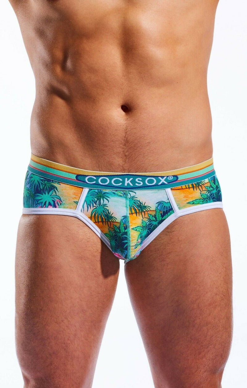 COCKSOX Sport Briefs Contour Pouch Retro Florida Keys CX76N 9 - SexyMenUnderwear.com