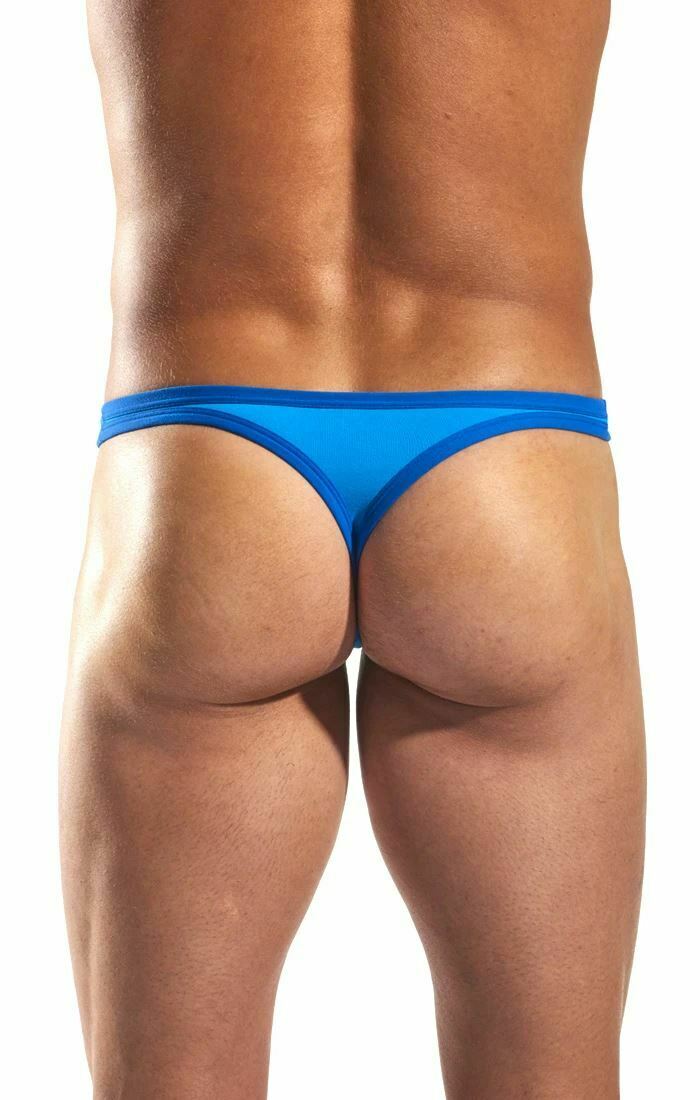 COCKSOX Thong Enhancer Supplex Lycra Thongs Lapis Blue CX05BD 15 - SexyMenUnderwear.com