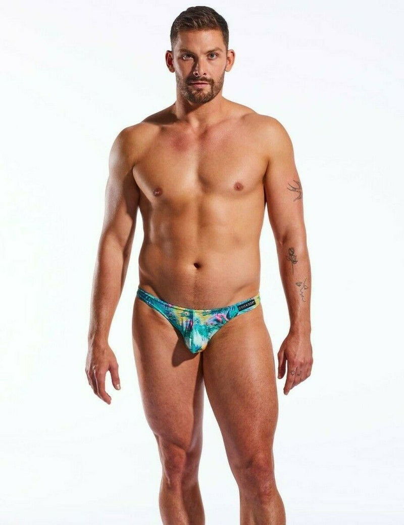 COCKSOX Thong Fast Drying Supplex Thongs Enhancing Pouch Florida Keys CX05 12 - SexyMenUnderwear.com