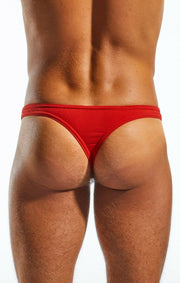 COCKSOX Thong Lycra Supplex Ultra Enhancing Pouch Sexy Thongs Red CX05 11 - SexyMenUnderwear.com