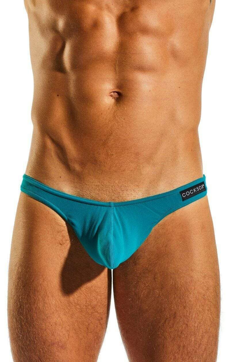 CockSox Thongs Enhancer Supplex Enhancing Mens Sexy Tangas Turbo Green CX05 10 - SexyMenUnderwear.com