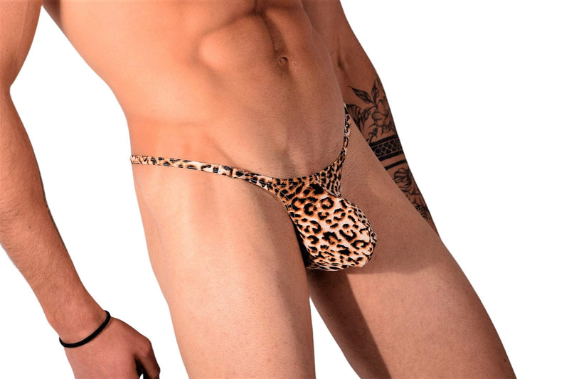 Copy of SMU Mens Leopard Tiny Swim and Tanning O-Ring Thong  M 30/32