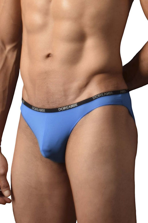 Doreanse Aire Brief Low-Rise & Lean Bikini Cut Briefs Saxe Blue 1395 19A - SexyMenUnderwear.com