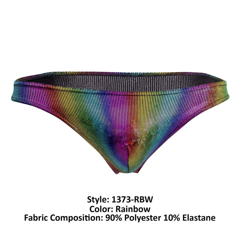 Doreanse Bikini Disco Briefs Low-Rise & Lean Cut Brief In Rainbow 1373 - SexyMenUnderwear.com