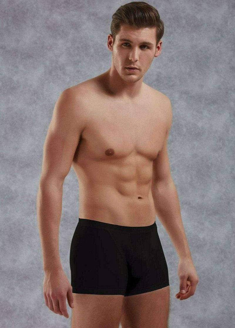 DOREANSE Boxer Adonis anatomical Long Boxers Black 1770 6 - SexyMenUnderwear.com