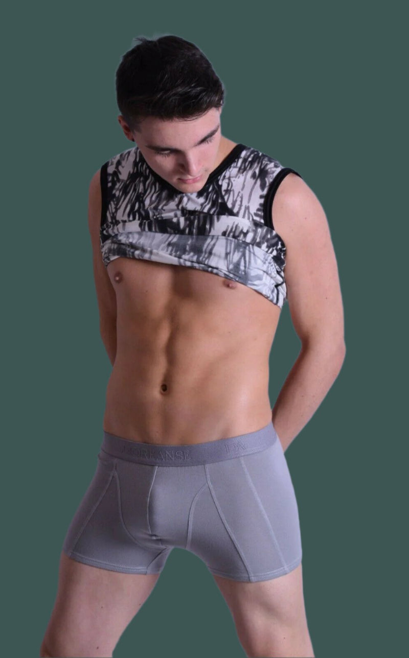 DOREANSE Boxer Casual Cotton Modal Boxer Smoke Grey 1755 10 - SexyMenUnderwear.com