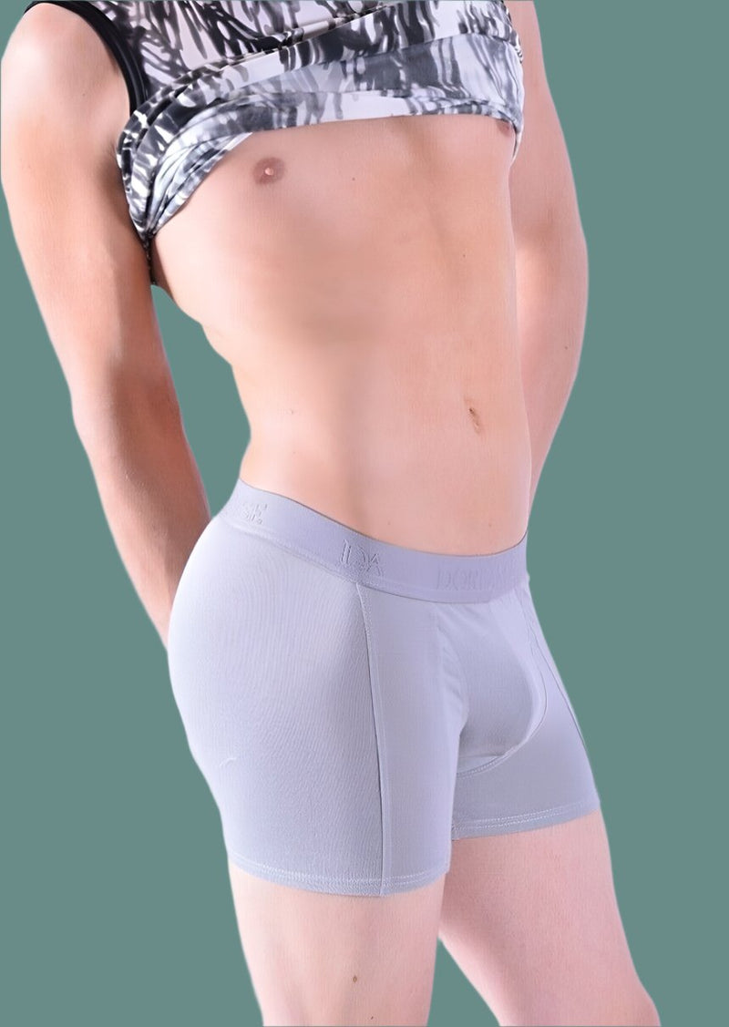 DOREANSE Boxer Casual Cotton Modal Boxer Smoke Grey 1755 10 - SexyMenUnderwear.com