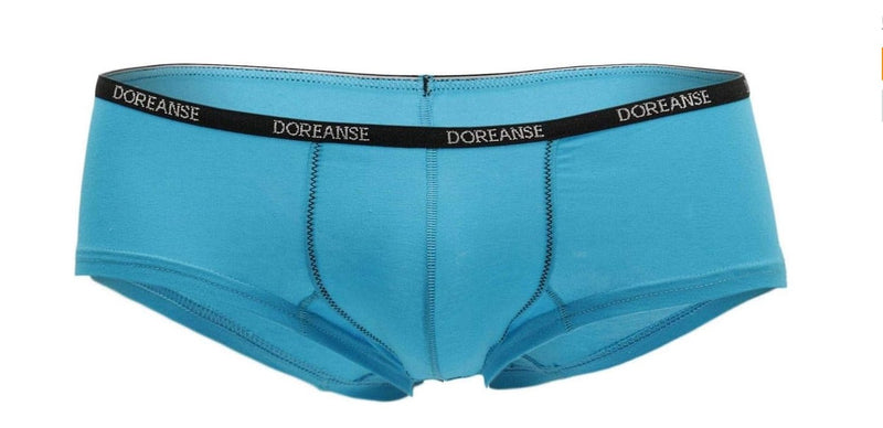 DOREANSE Boxer Hipster Mini Trunk Micro-Modal Turquoise 1781 7 - SexyMenUnderwear.com