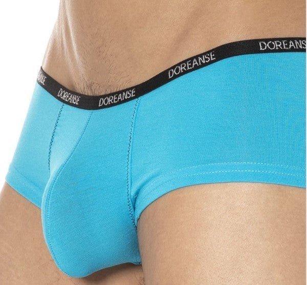 DOREANSE Boxer Hipster Mini Trunk Micro-Modal Turquoise 1781 7 - SexyMenUnderwear.com