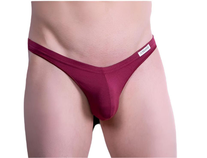 DOREANSE Mens String Underwear Euro Mens Thong Claret-Red 1392 15A - SexyMenUnderwear.com