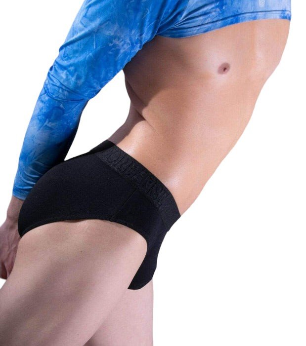 DOREANSE Soft Modal Cotton Brief Black 1323 4 - SexyMenUnderwear.com