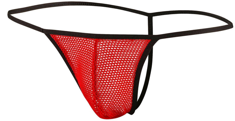 Doreanse String For Men Air Thong Transparent red 1306 19 - SexyMenUnderwear.com