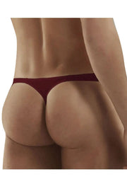 Doreanse Thongs Hang Loose Low-Rise Lean Cut Thong Bordeaux Red 1280 - SexyMenUnderwear.com