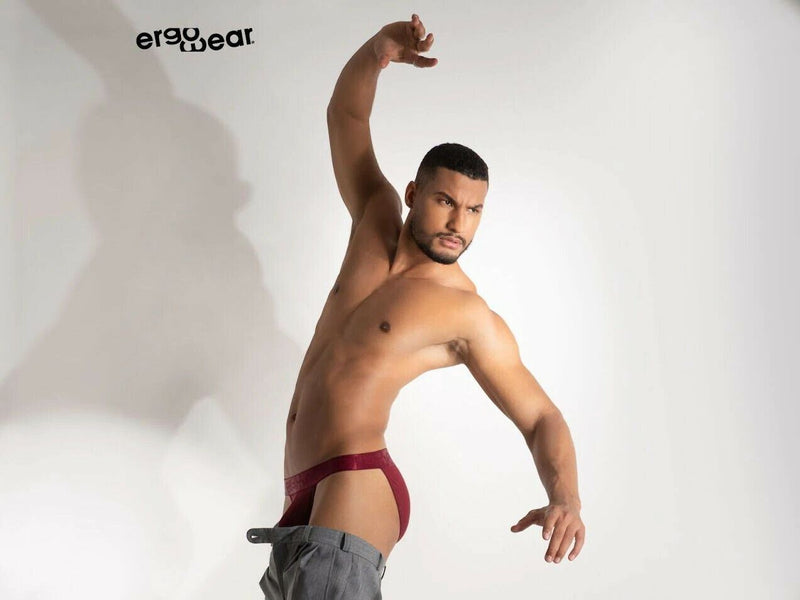 ErgoWear Bikini Brief MAX XV Quick Dry Low-Rise Briefs Burgundy 1170 31 - SexyMenUnderwear.com