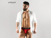 ErgoWear Bikini Briefs HIP Body-Defining Seamed Pouch Red 1189 - SexyMenUnderwear.com