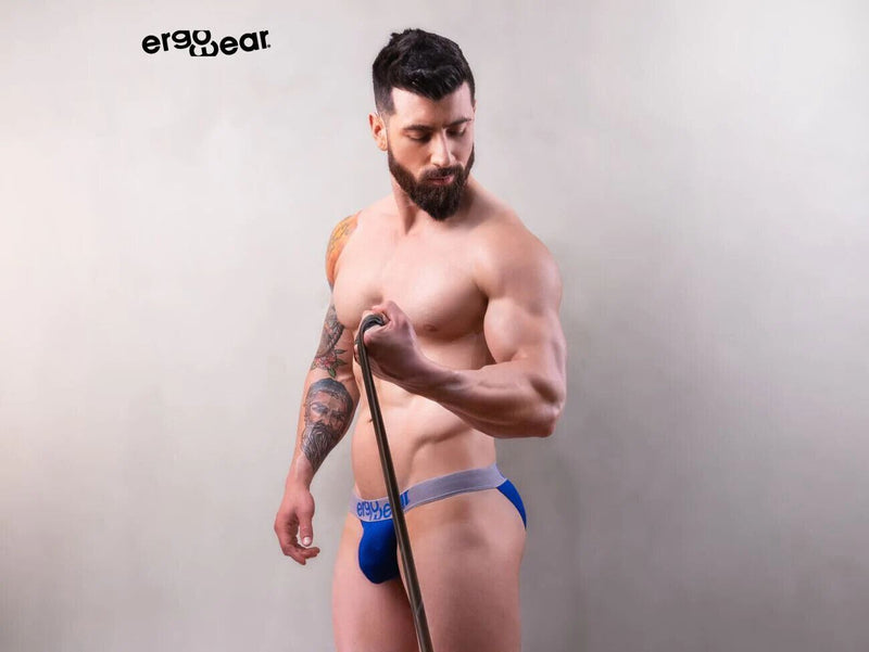 ErgoWear Bikini Briefs MAX Mesh Pouch Stretchy Sports Brief Cobalt Blue 1212 56 - SexyMenUnderwear.com