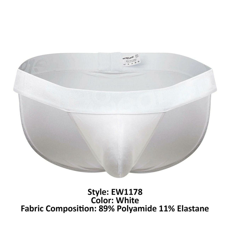 ErgoWear Bikini Briefs MAX XV Resilient Quick-Dry Low-Rise Brief White 1178 31 - SexyMenUnderwear.com