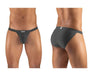 ERGOWEAR Bikini Briefs SLK Shaped-Pouch Quick Dry Brief Dark Gray 1136 24 - SexyMenUnderwear.com