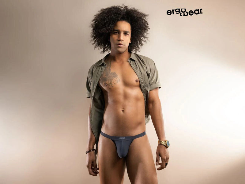 ERGOWEAR Bikini Briefs SLK Shaped-Pouch Quick Dry Brief Dark Gray 1136 24 - SexyMenUnderwear.com